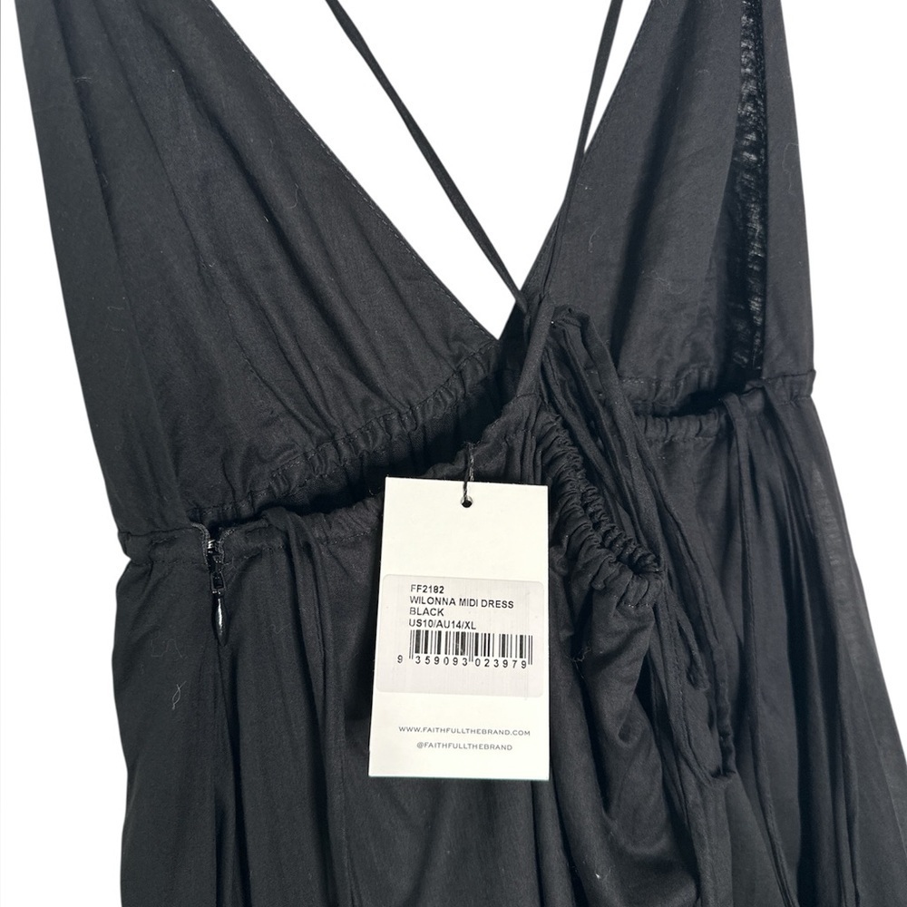 FAITHFULL THE BRAND
Wilonna tiered cotton-voile midi dress in black 10 - Picture 5 of 8